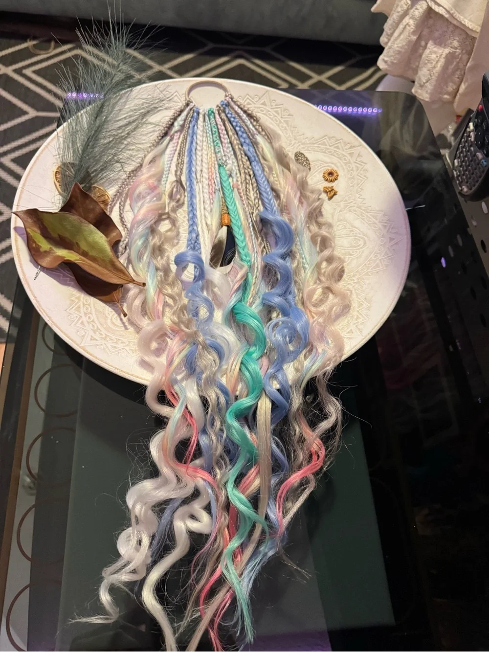 Pastel Mermaid Hair Extensions - Multi Color